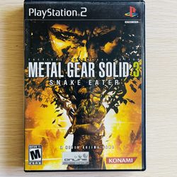 PS2: Metal Gear Solid 3 - Snake Eater with Instruction Booklet
