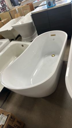 59”x28” freestanding acrylic bathtub