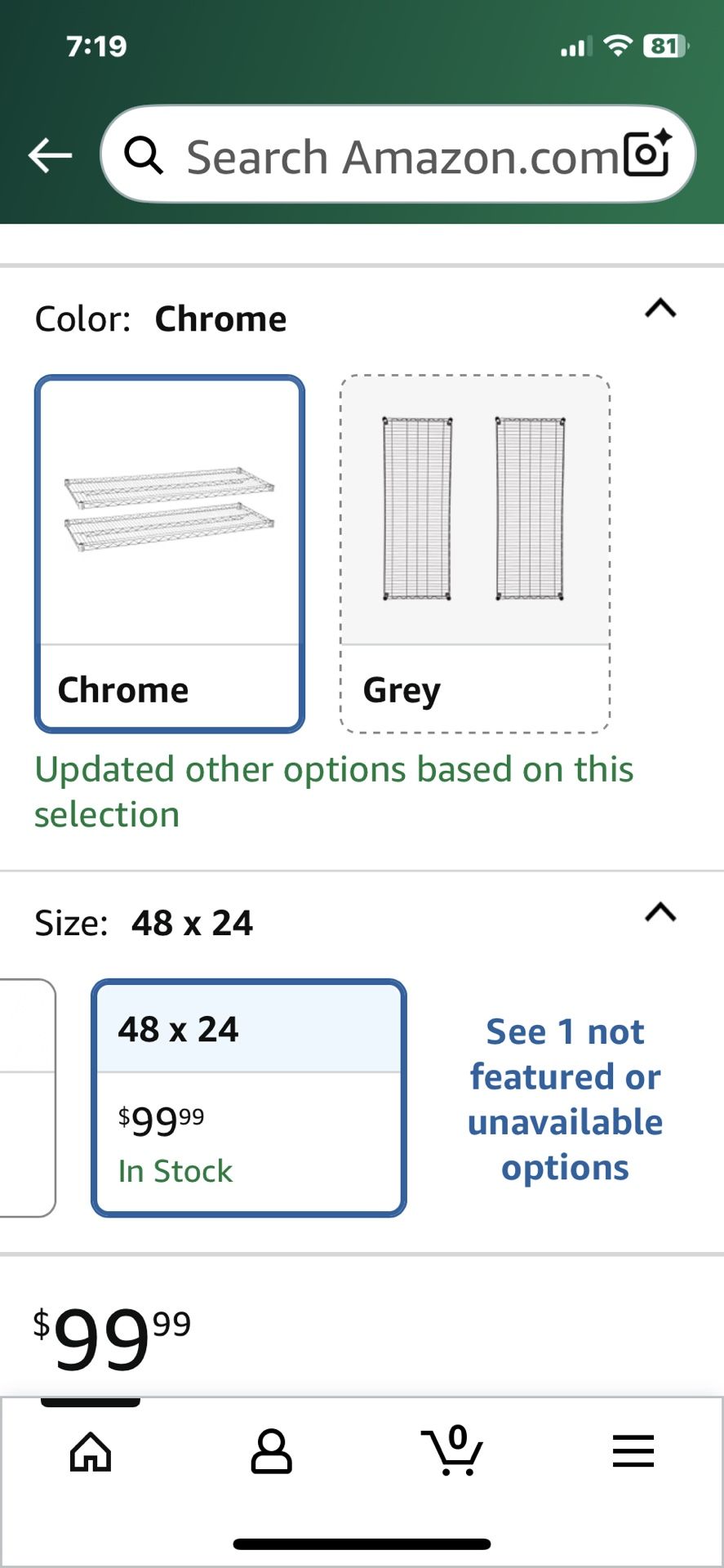 71 x 24-Inch Heavy Duty $8 Off Black Shelving