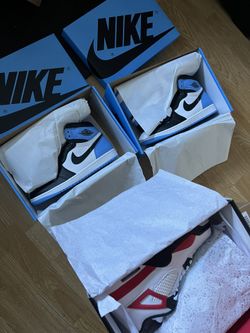 Jordan 1, Jordan 4 (UNC / Red Cement