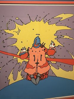 Peter Max “Entering A New State” 1972 Hand Signed Numbered Edition Vintage Print Serigraph Lithograph Art Modern Contemorary Pop