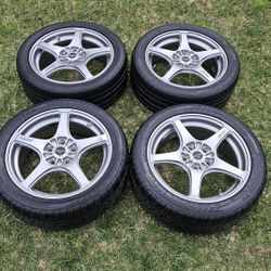 17x7 Enkei Rp03 Wheels & Tires