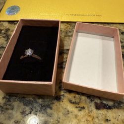 VVS1 1CT Moissanite Engagement Ring 
