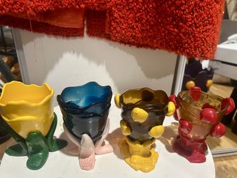 Gaetano Pesce Fish Design Resin Vase (mini 4 Pack)