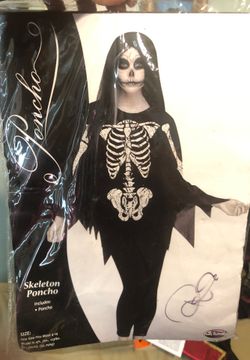 Skeleton poncho