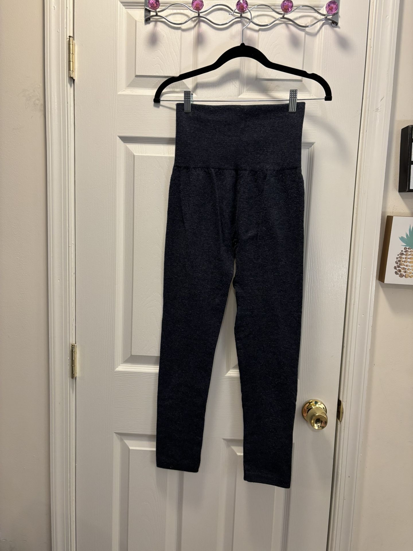 Fleece Lined Navy Leggings