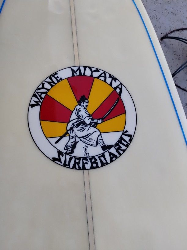 Vintage Wayne Miyata Surfboard 