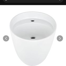 Swiss Madison Calice Wall-Mount Sink - White (18”)