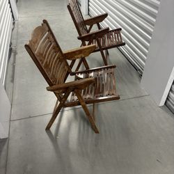 TEAK LOUNGE CHAIRS