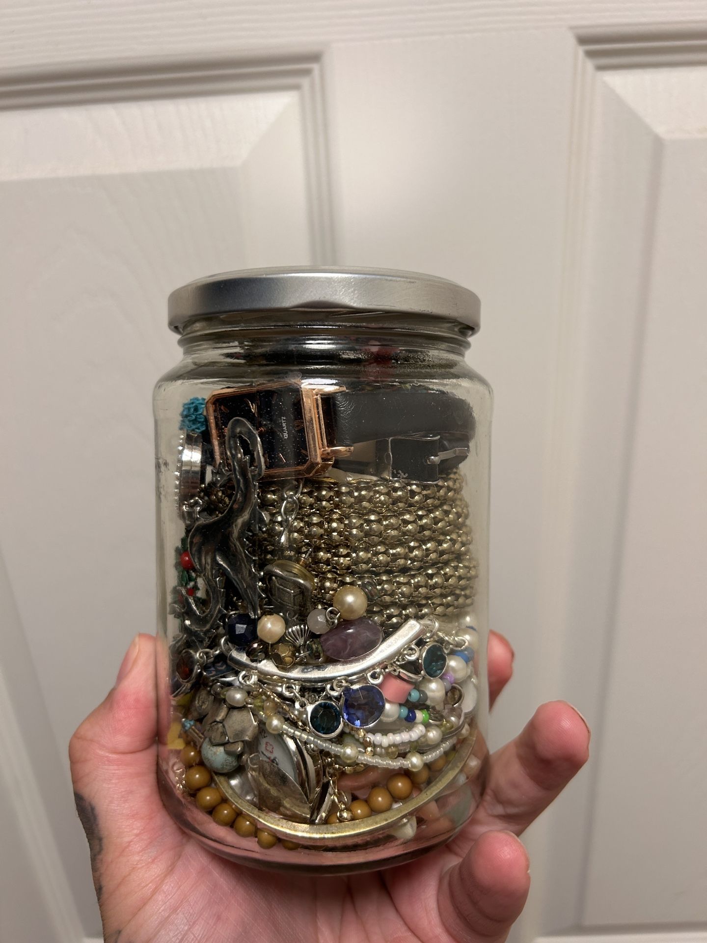 Mystery Jewelry Jar  Vintage And Modern