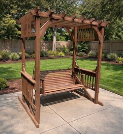 Wooden Porch Swing