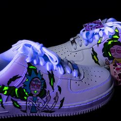 rick and morty custom shoes