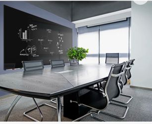 Aria Horizontal Glass Whiteboard Wall Mounted