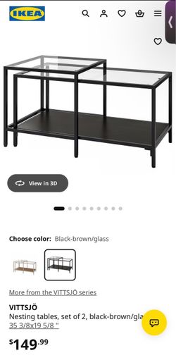 IKEA VITTSJÖ Nesting Tables