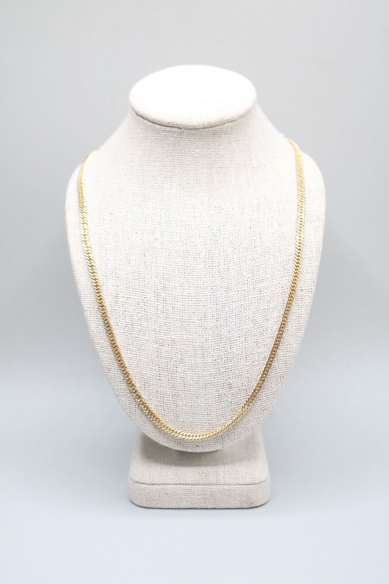 14K Yellow Gold Curb Chain (20 Inches) (Local Purchase Only)