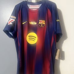 Fc Barcelona 25/26 Lamine Yamal Tornem A Casa Home Jersey (size XL)