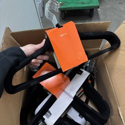 300 Brand new black velvet hangers