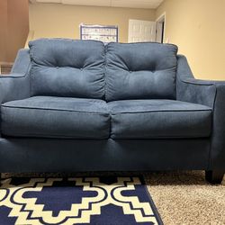 Blue Love Seat (Couch) 