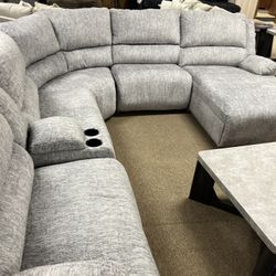 Entertainment Stylish Reclining Sectional!