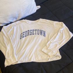J. Galt/ Brandi Melville White Short Long Sleeve Tee