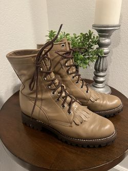 Vintage Justin Tan Soft Leather Boots 6.5 B