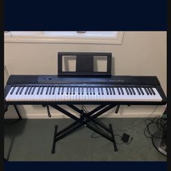 Keyboard With Stand  Works Perfect (back Wire Panel Broke)