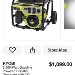 Ryobi 6500W Generator 