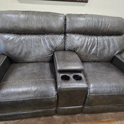 Recliner Leather Couch 