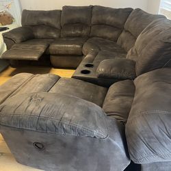 Sofá Seccional Reclinable 