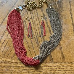 Necklace And Earrings