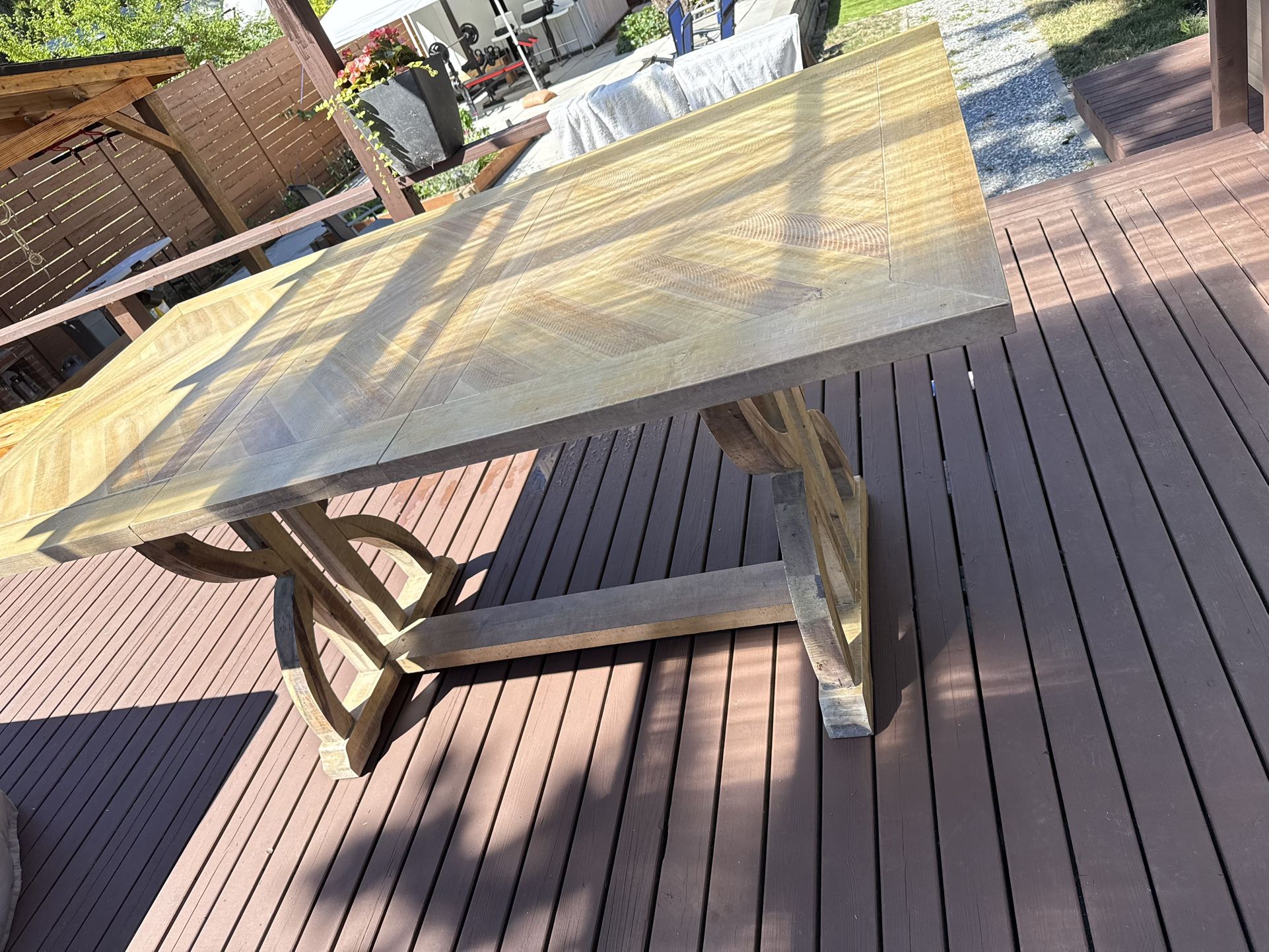 Rustic Solid Wood Dining Table