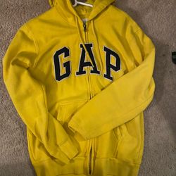 Yellow GAP Zip Up Hoodie 