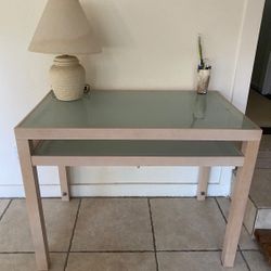 Glass Top Desk  