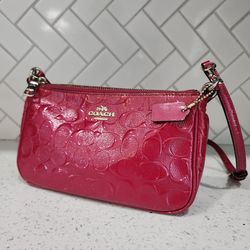 Coach crossbody purse pink