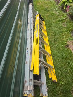 Werner 20 ft and 7 ft fiberglass ladders