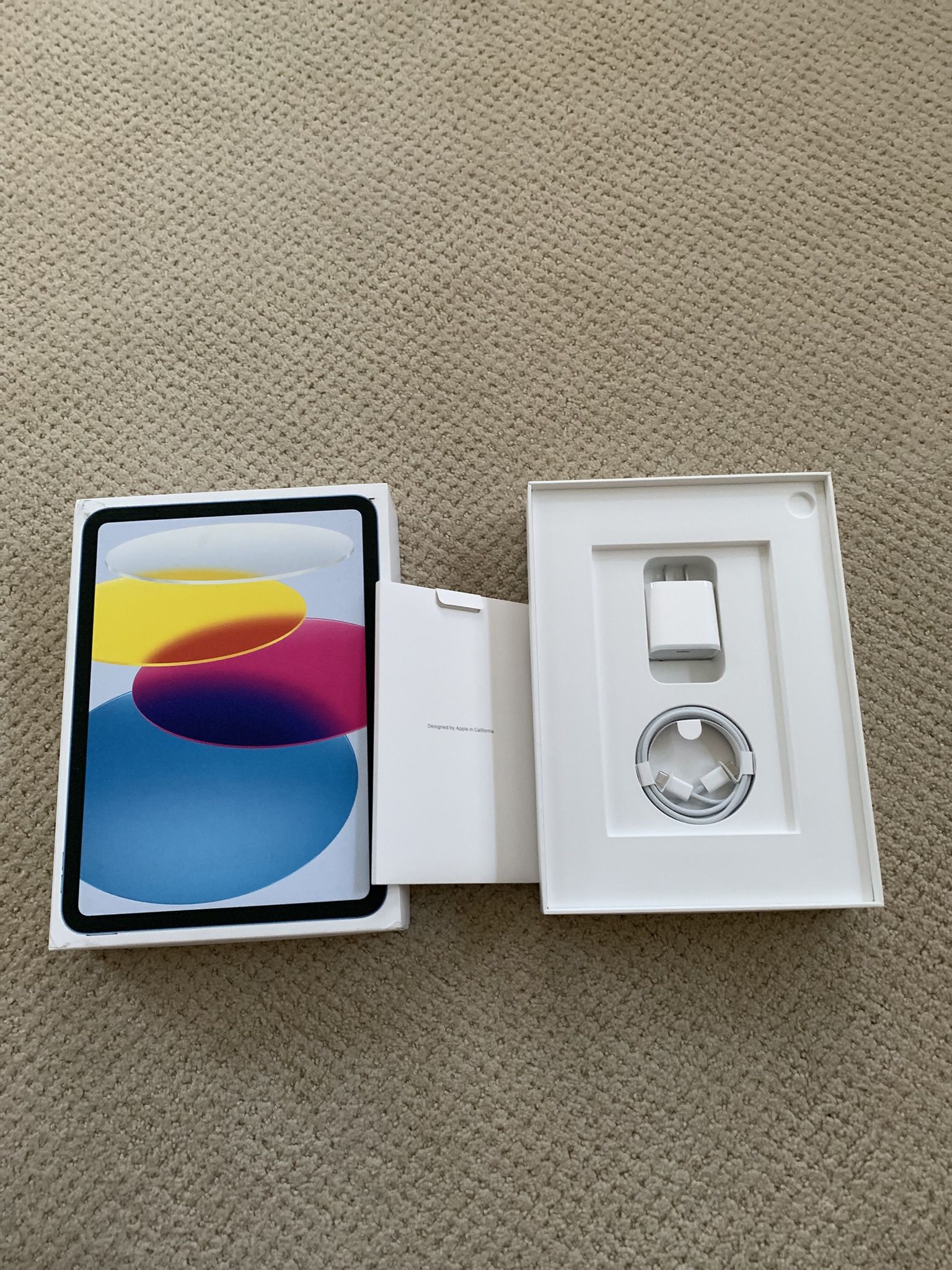 Apple iPAD 10th Generation Wall Charger + USB-C Cable + BOX Only - NEW