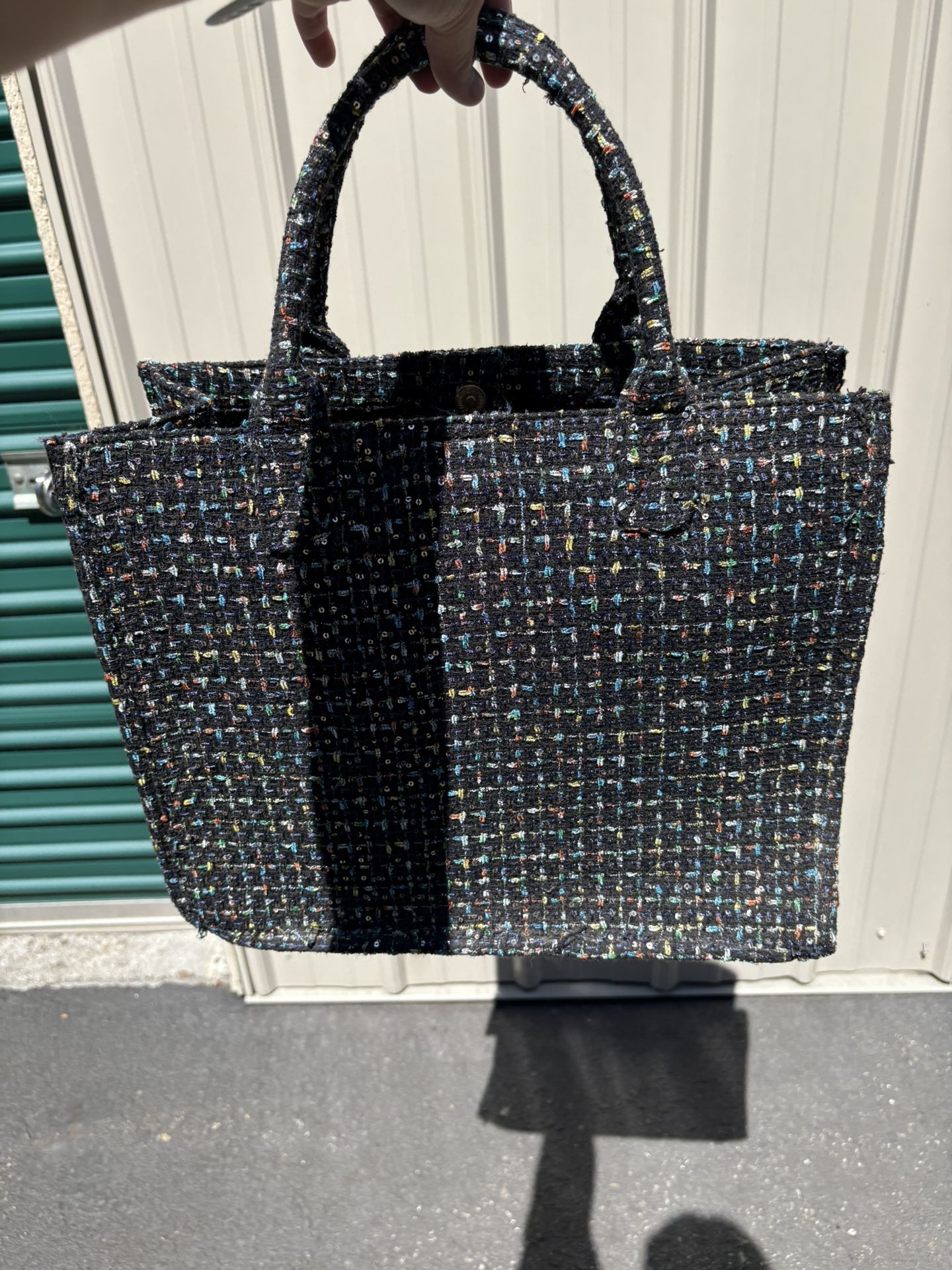 Custom Blue Sparkle Tote