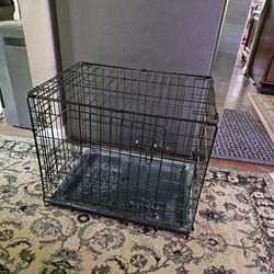 Medium Metal Foldable Dog Crate 