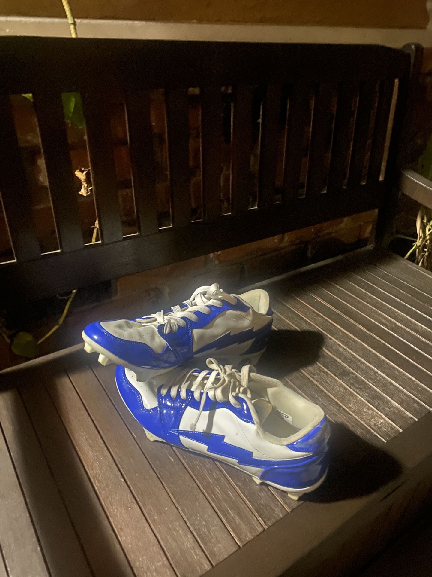 Blue (lightning) Enzo football cleats