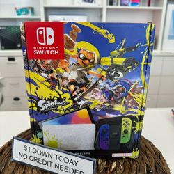 Nintendo Switch OLED Splatoon 3 New - 90 Day Warranty - Payments Available With $1 Down 