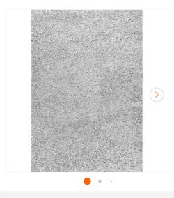 Marleen Plush Shag Silver 5 ft. x 7 ft. Contemporary Area Rug
