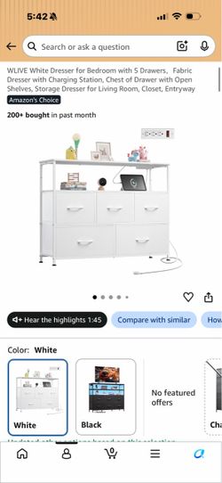 Dresser 5 drawer