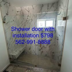Frameless Shower Glass Door 