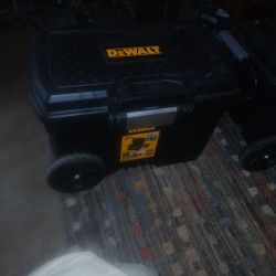 Two Dewalt 15 Gallon.tool Totes