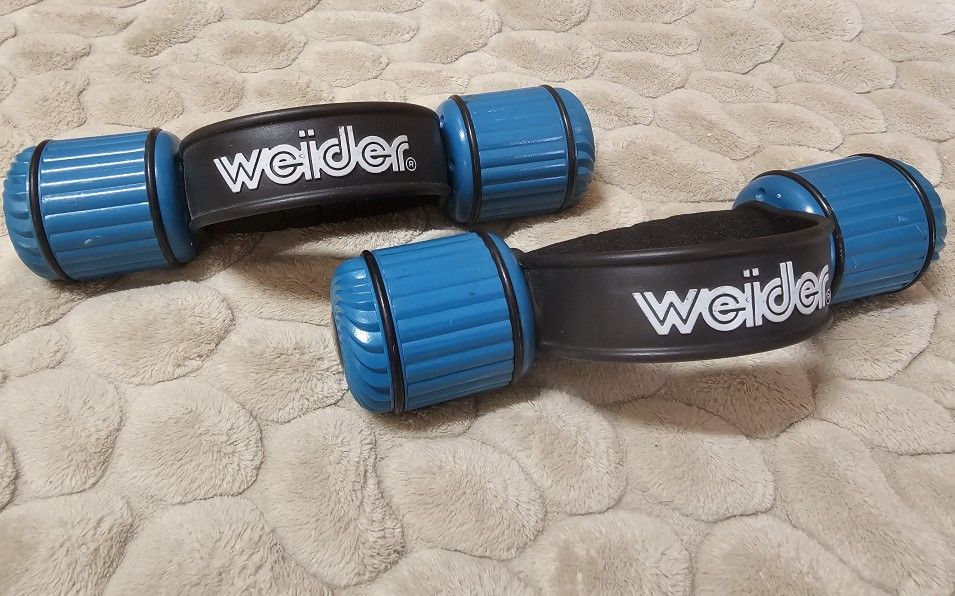 WEIDER 1.9 LB WALKING HAND w/BANDS HANDLES - SET of 2