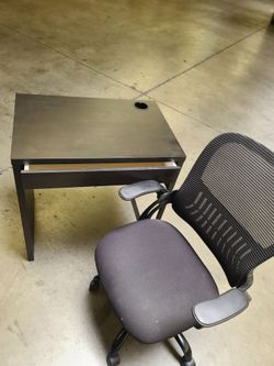 Computer desk and chair
