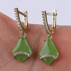 The Sultana Jewelry.  925 Silver Sterling  & Bronze Earrings Europe Topaz . 