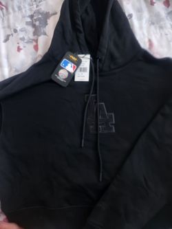 Pro Standard LA Dodgers Black Cropped Hoodie S