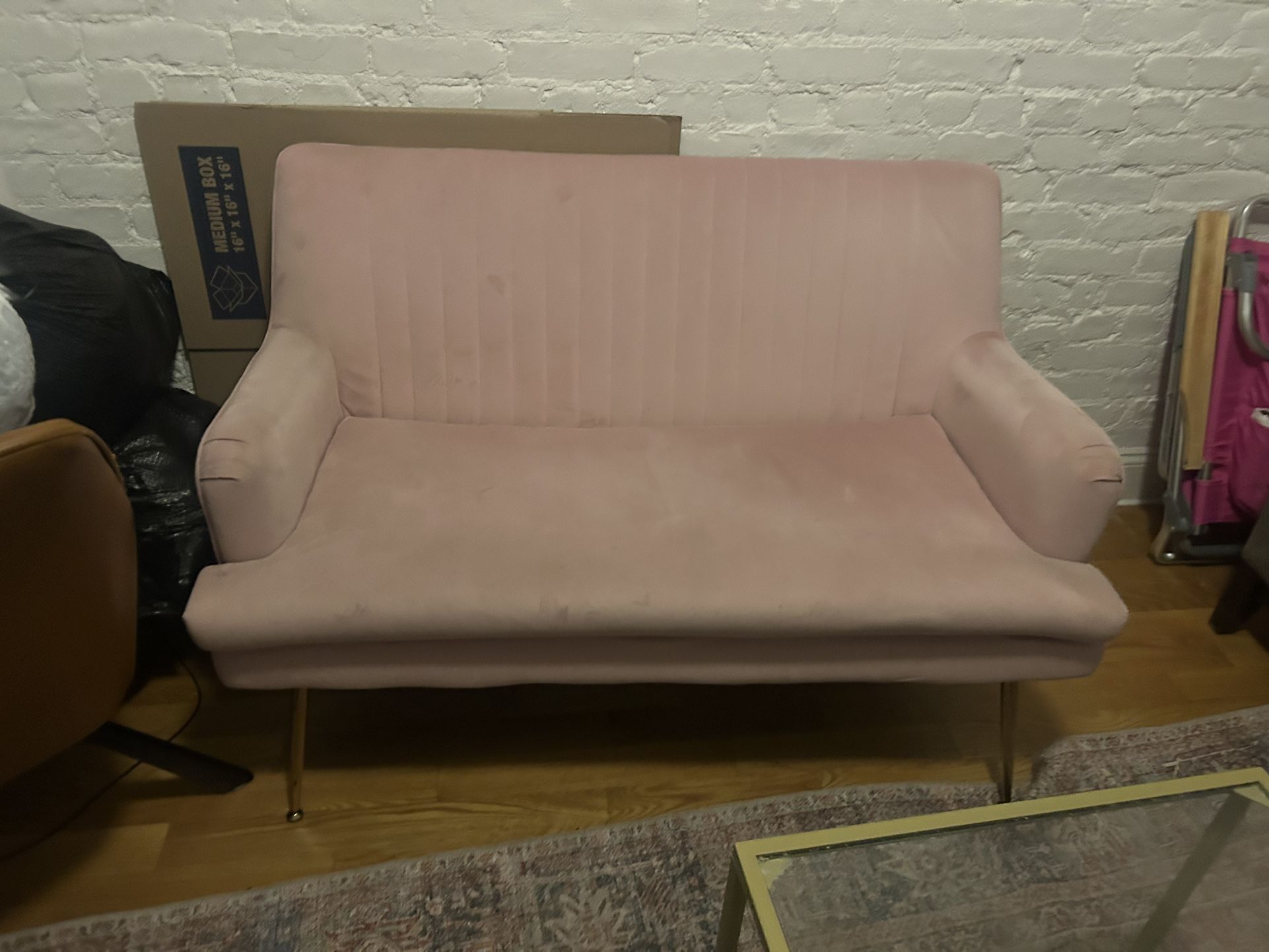 Pink Loveseat