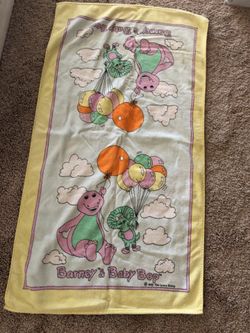 Kids Barney towel